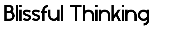 Blissful Thinking font