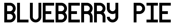Blueberry Pie font