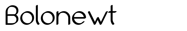 Bolonewt font