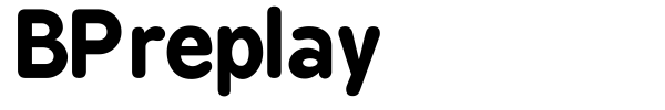 BPreplay font preview