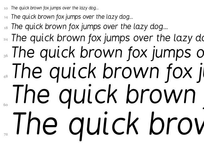 BPreplay font waterfall