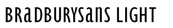 BradburySans Light font