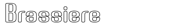 Brassiere font
