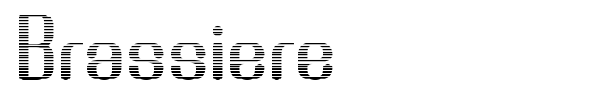 Brassiere font preview
