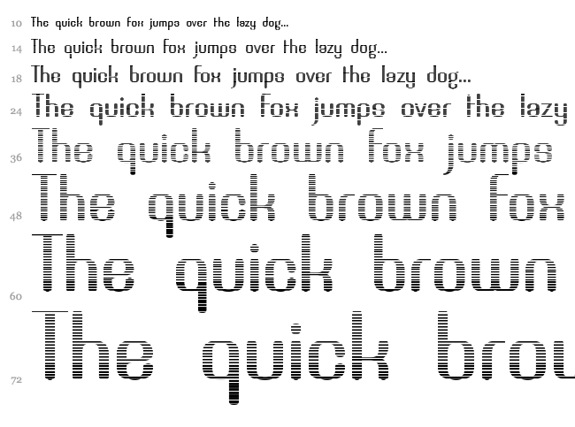 Brassiere font waterfall