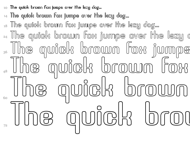Brassiere font waterfall
