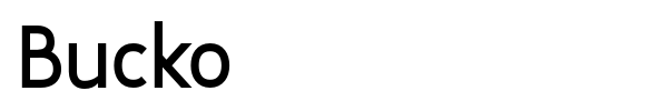 Bucko font
