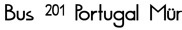 Bus 201 Portugal M?nchen font