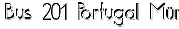 Bus 201 Portugal M?nchen font preview