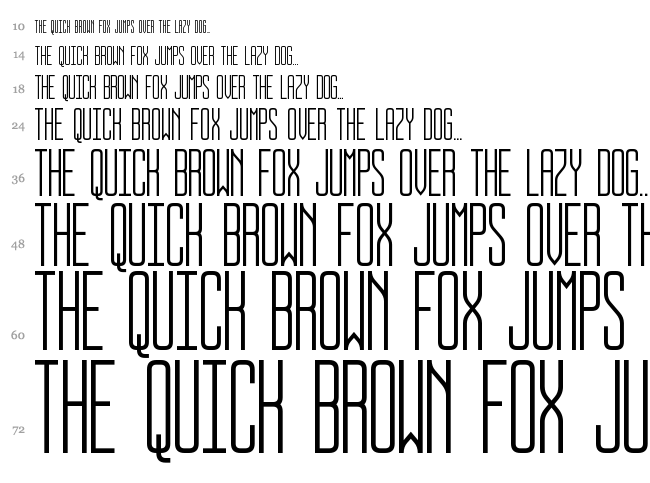 Bus Stop font waterfall