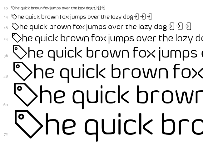 Byom font waterfall