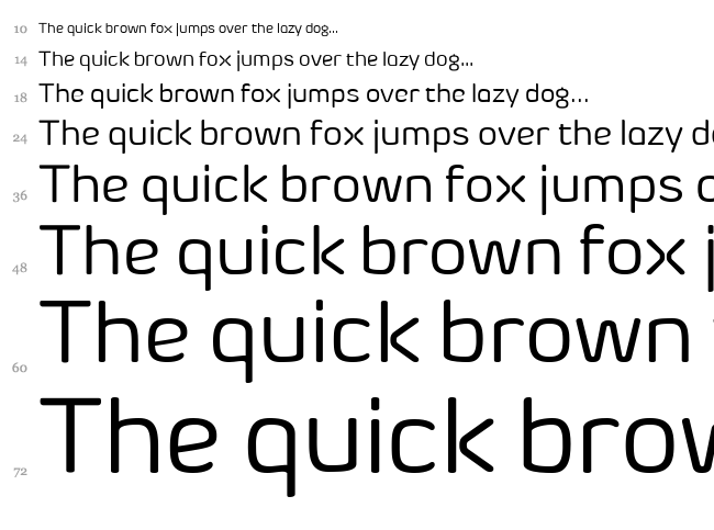 Byom font waterfall