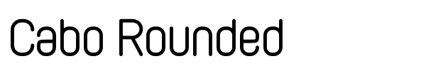 Cabo Rounded font