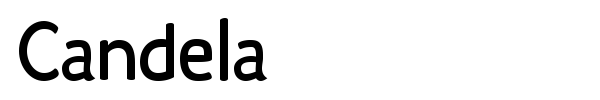 Candela font preview