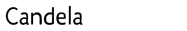 Candela font preview