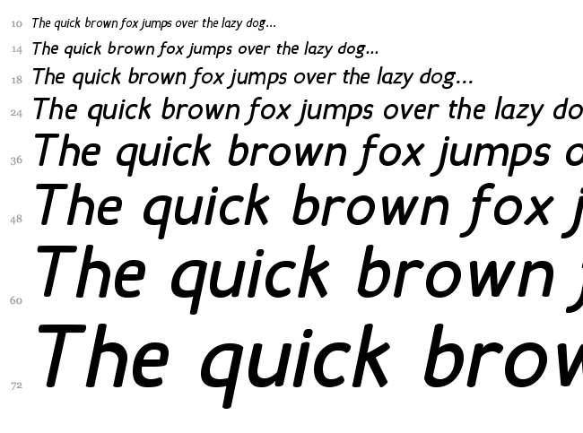 Candela font waterfall
