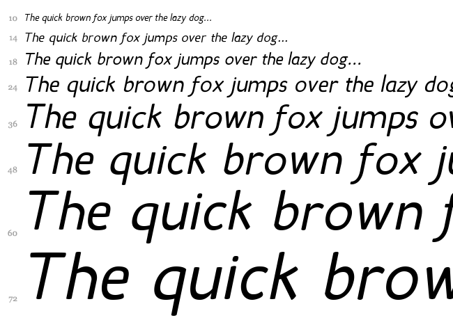 Candela font waterfall
