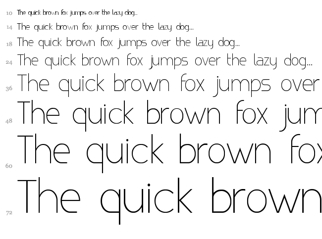 Canela font waterfall