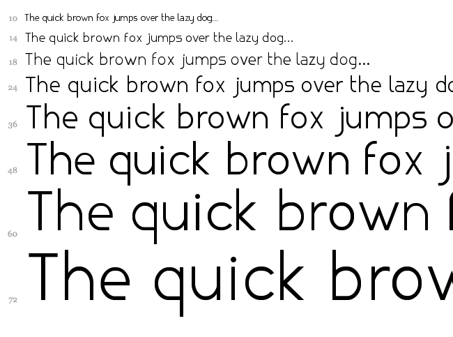 Canela font waterfall