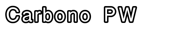 Carbono PW font