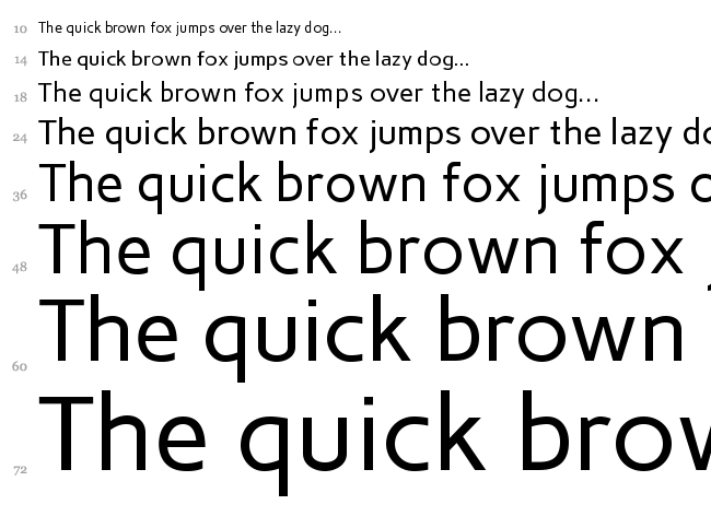 Carme font waterfall