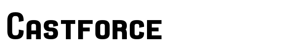 Castforce font preview
