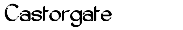 Castorgate font preview