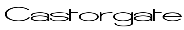 Castorgate font preview