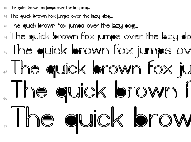 Castorgate font waterfall