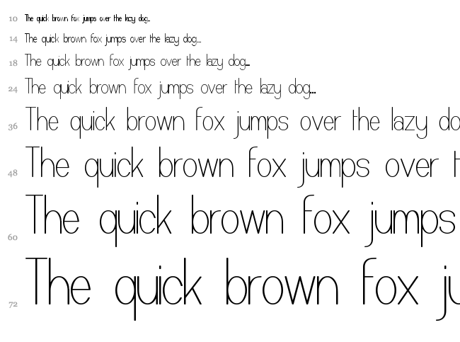 Castorgate font waterfall