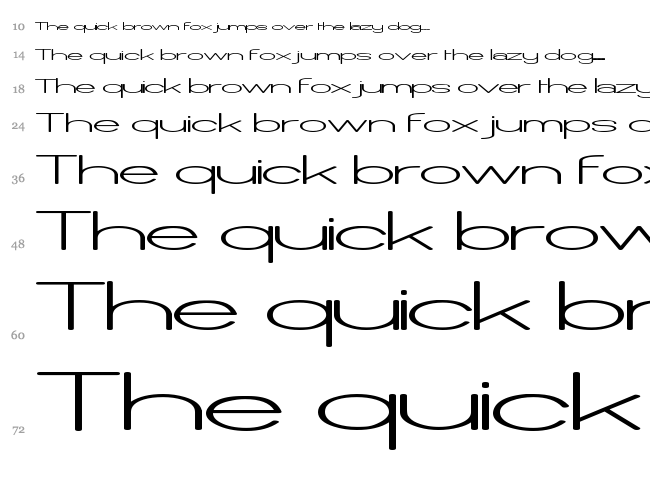 Castorgate font waterfall