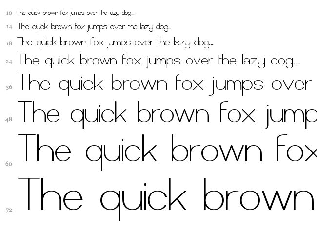Castorgate font waterfall