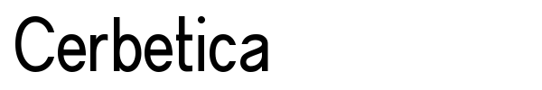 Cerbetica font preview