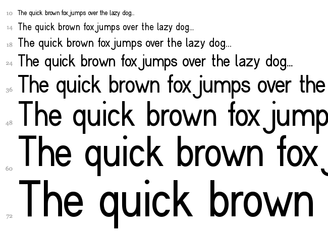 Cerbetica font waterfall