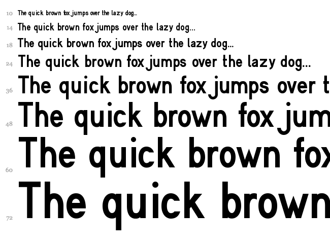 Cerbetica font waterfall