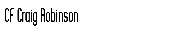 CF Craig Robinson font