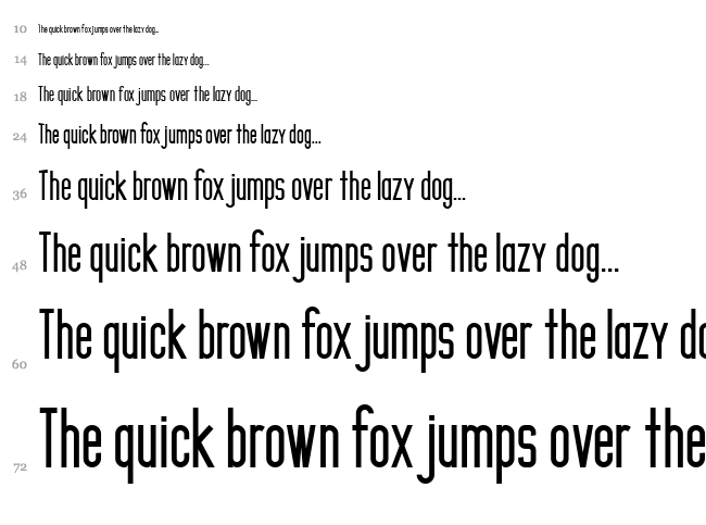 CF Craig Robinson font waterfall