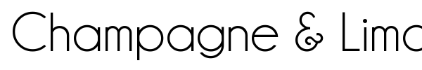 Champagne & Limousines font