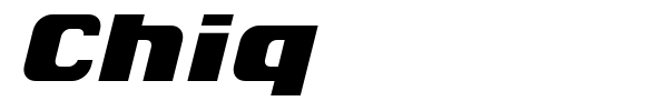 Chiq font preview