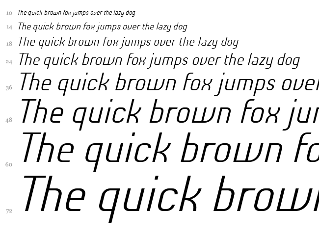 Chiq font waterfall