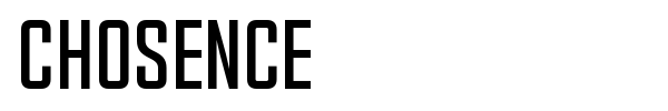 Chosence font