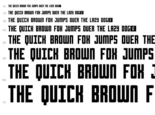 Chrome font waterfall