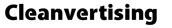 Cleanvertising font preview