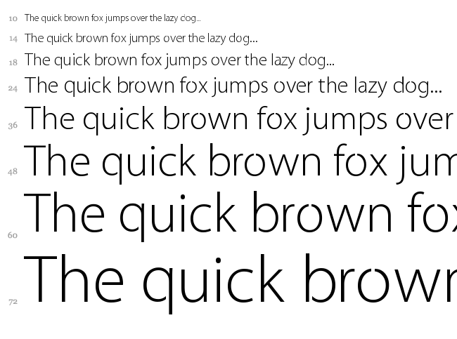 Cleanvertising font waterfall