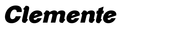 Clemente font