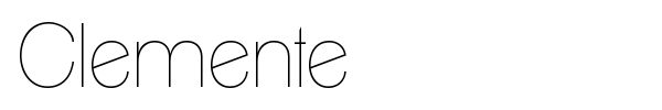 Clemente font preview