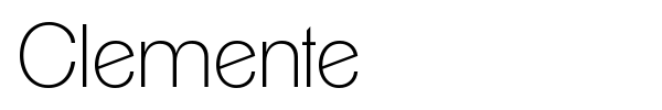 Clemente font preview