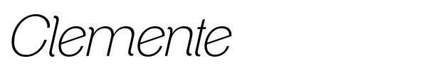 Clemente font preview