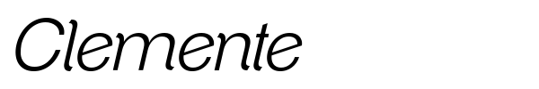 Clemente font preview