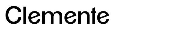 Clemente font preview